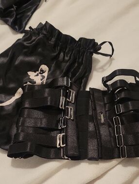 Creepyyeha Black Waist Cincher Belt
